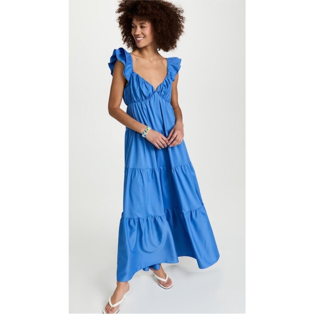 English Factory Blue Maxi Dress